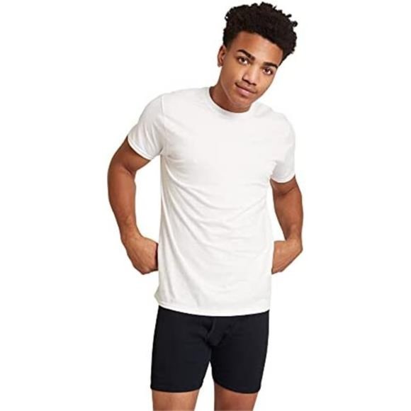 Men's Crew 100% Cotton T-Shirts 6-Pack - Picture 7 of 7